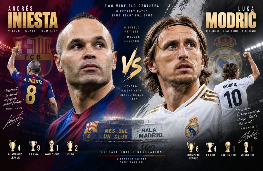 Andrés Iniesta vs Luka Modrić: Who Was the Better Footballer? Andrés Iniesta vs Luka Modrić