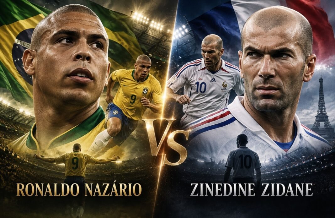 Ronaldo Nazario vs Zinedine Zidane: Who Is the Best Player? Ronaldo Nazario vs Zinedine Zidane