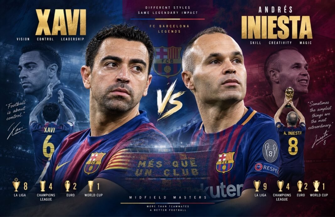 Xavi vs Andrés Iniesta: Who Was the Better Footballer? Xavi vs Andrés Iniesta