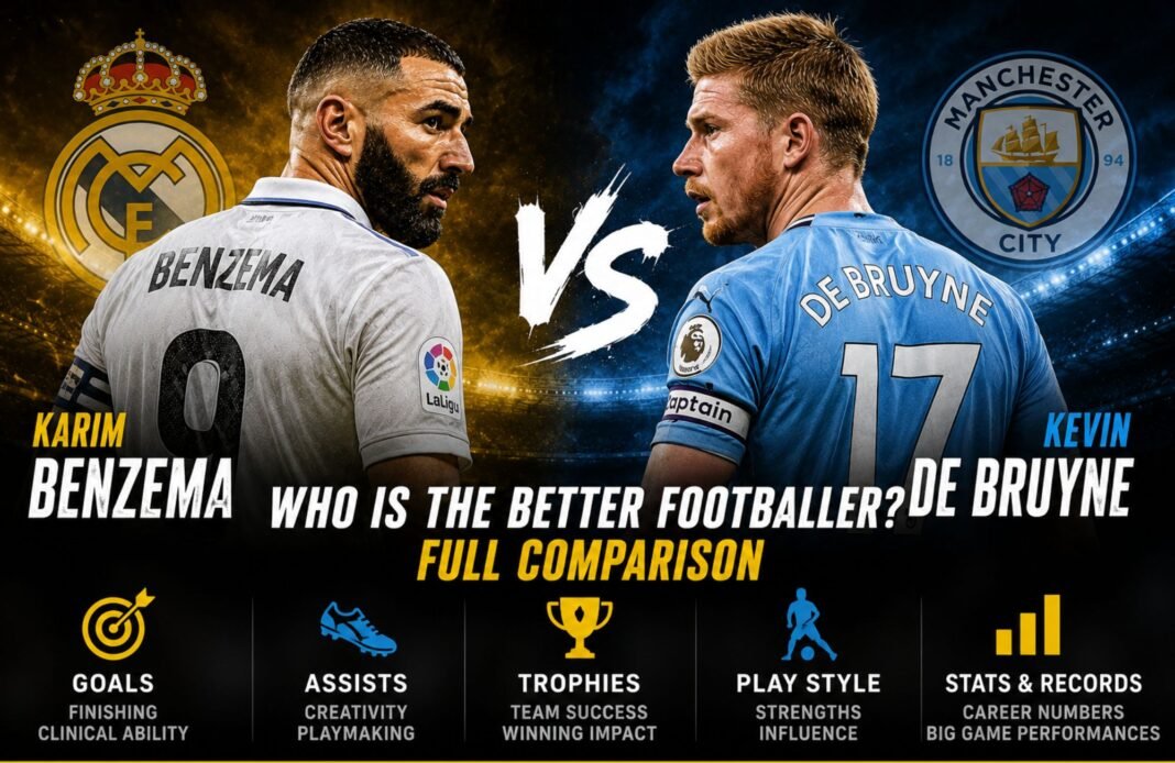 Karim Benzema Vs Kevin De Bruyne: Who Is the Better Footballer? Full Comparison Karim Benzema Vs Kevin De Bruyne