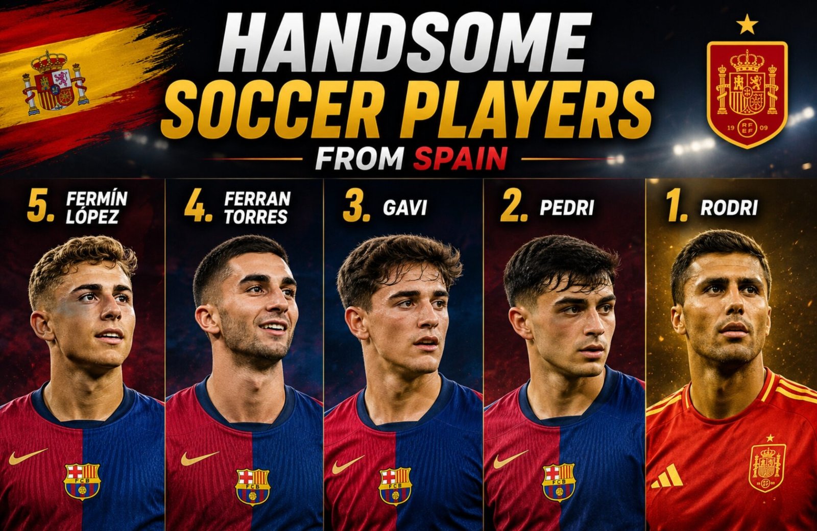 Top 5 Most Handsome Soccer Players from Spain Who Are Stealing Hearts ...