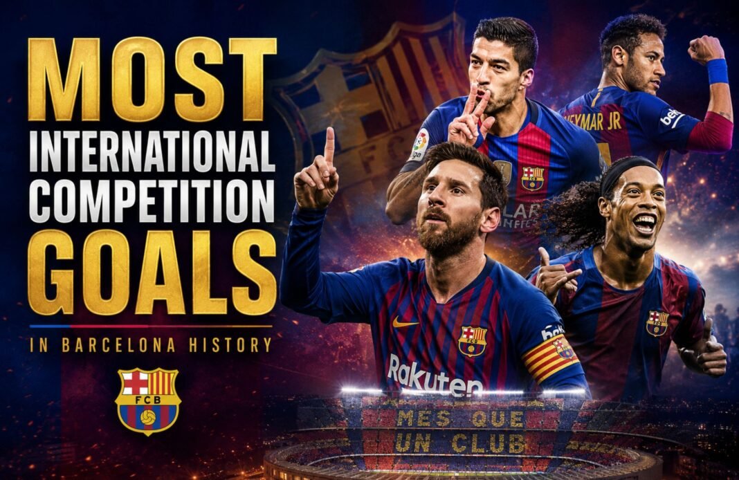 Most International Competition Goals in Barcelona History