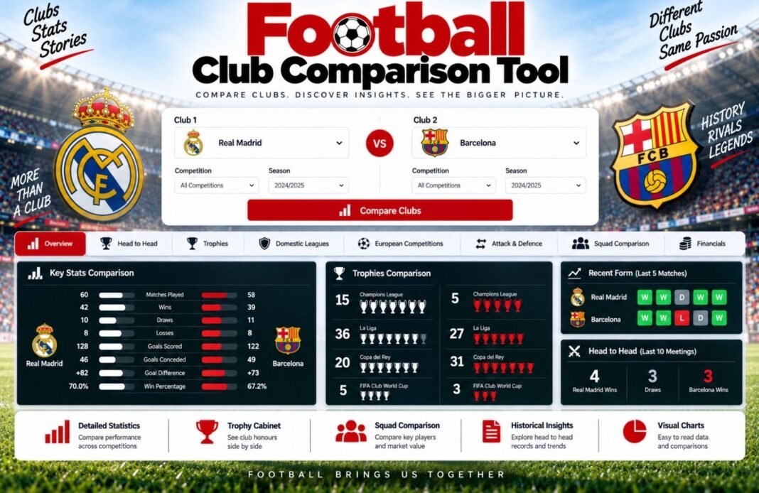 Football Club Comparison Tool