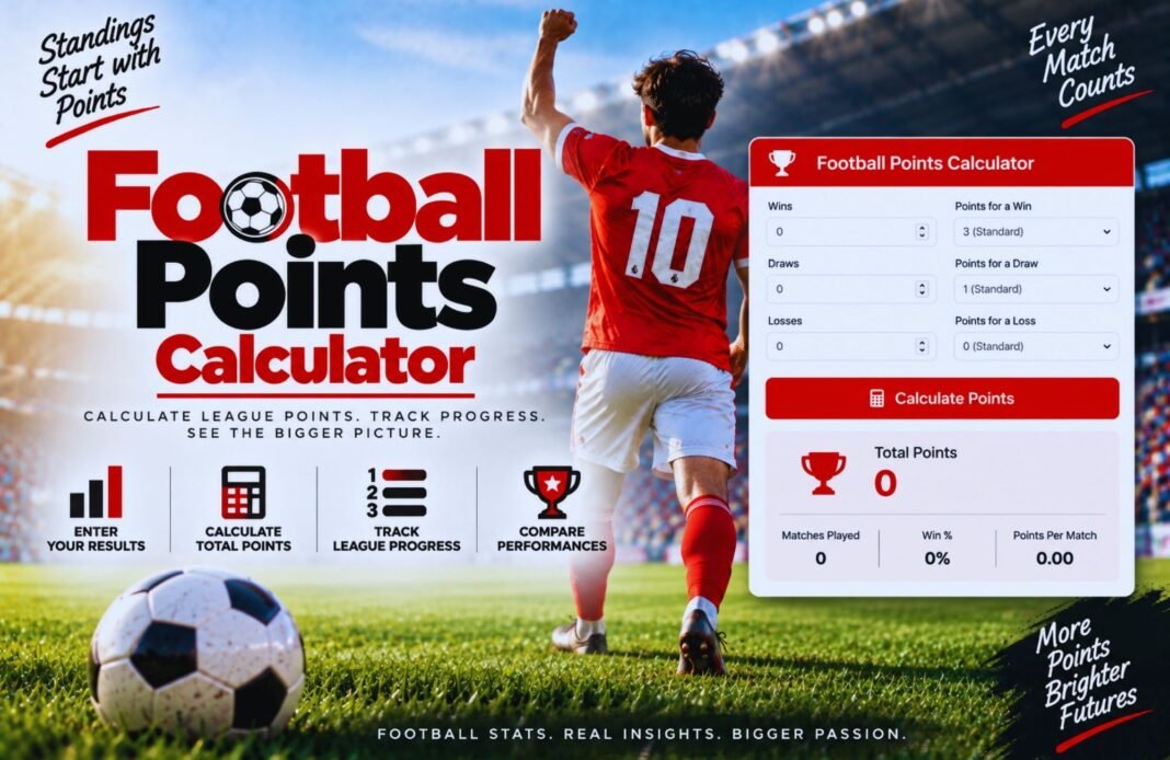 Football Points Calculator Football Points Calculator
