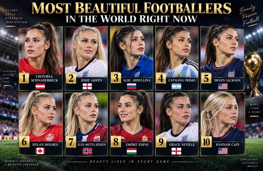 Top 20 Most Beautiful Women Footballers in the World Right Now (2026) Most Beautiful Footballers in the World Right Now