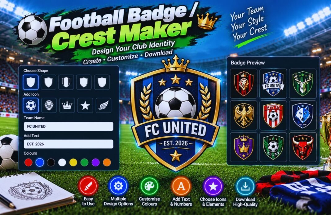Football Badge / Crest Maker Football Badge _ Crest Maker