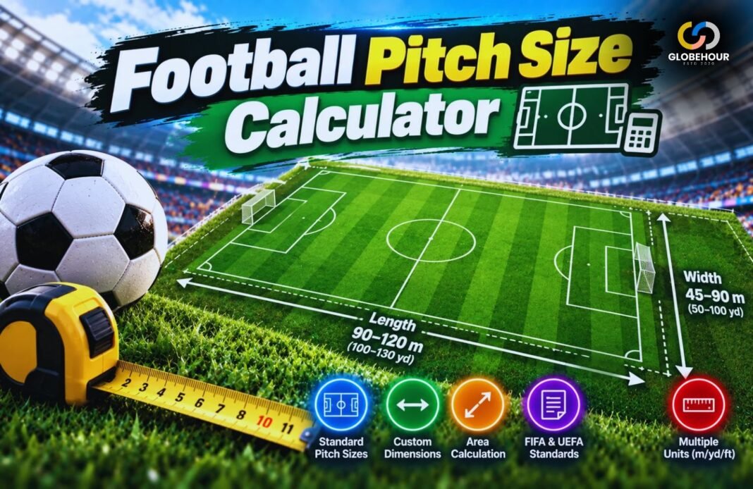 Football Pitch Size Calculator