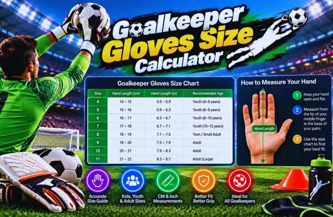 Goalkeeper Gloves Size Calculator Goalkeeper Gloves Size Calculator