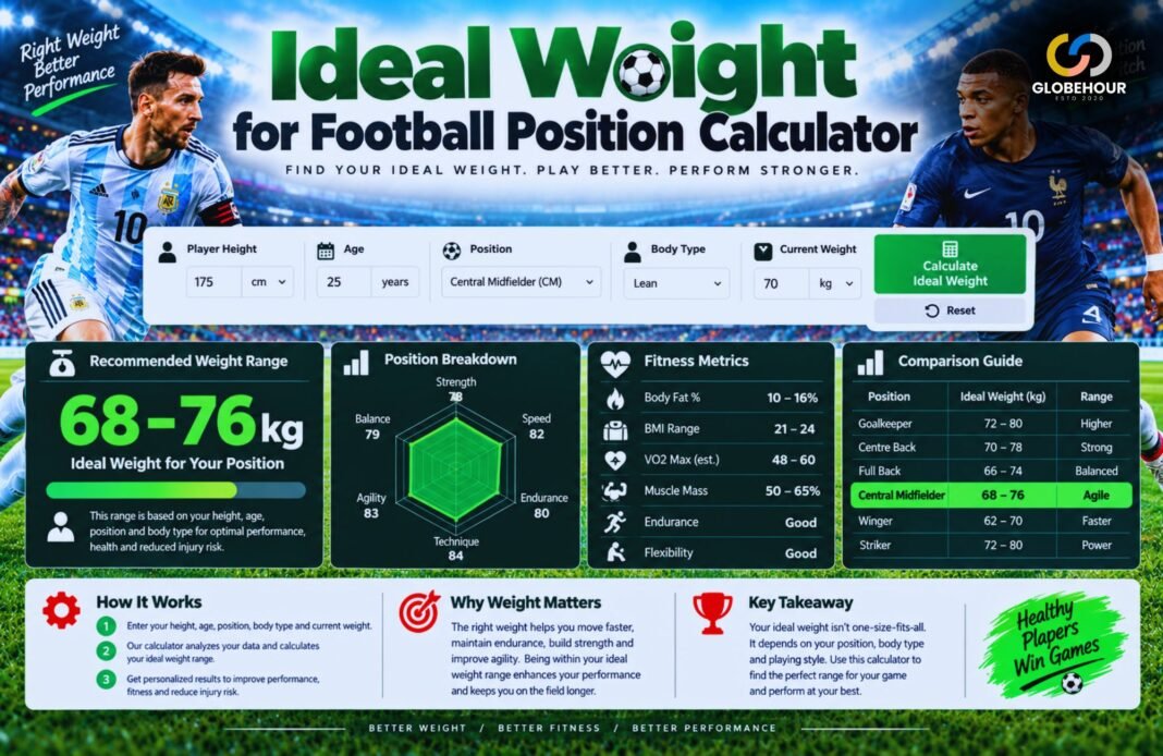 Ideal Weight for Football Position