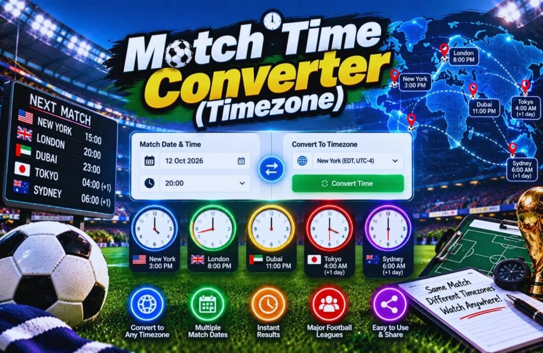 Match Time Converter (timezone)