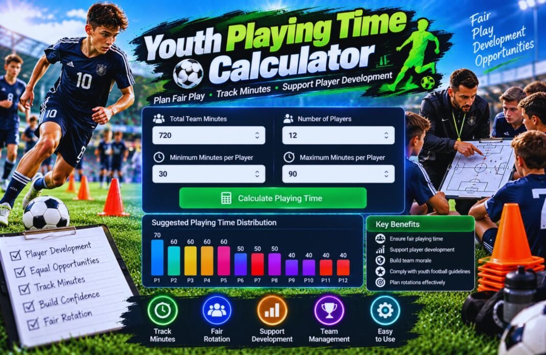 Youth Playing Time Calculator Youth Playing Time Calculator